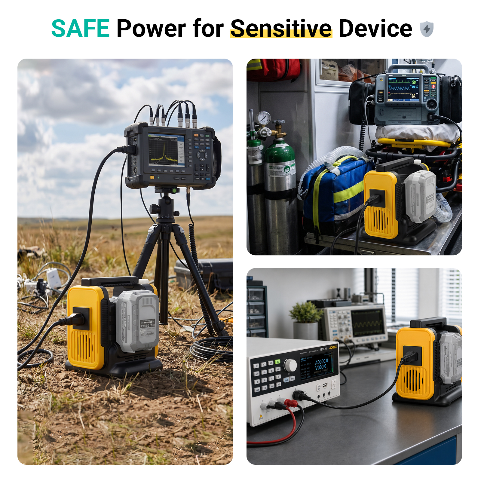 Mellif 350W Portable Outdoor Inverter Pure Sine Wave Compatible With D Ewalt — image 4