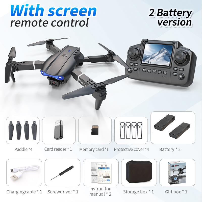 E99 Dual-Battery Drone With Screen