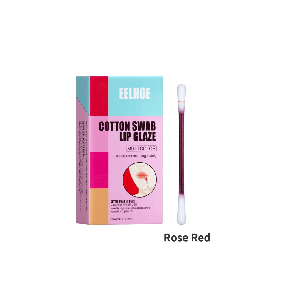 Cotton Stick Lip Glaze Cigarette Box Red - Rose Red