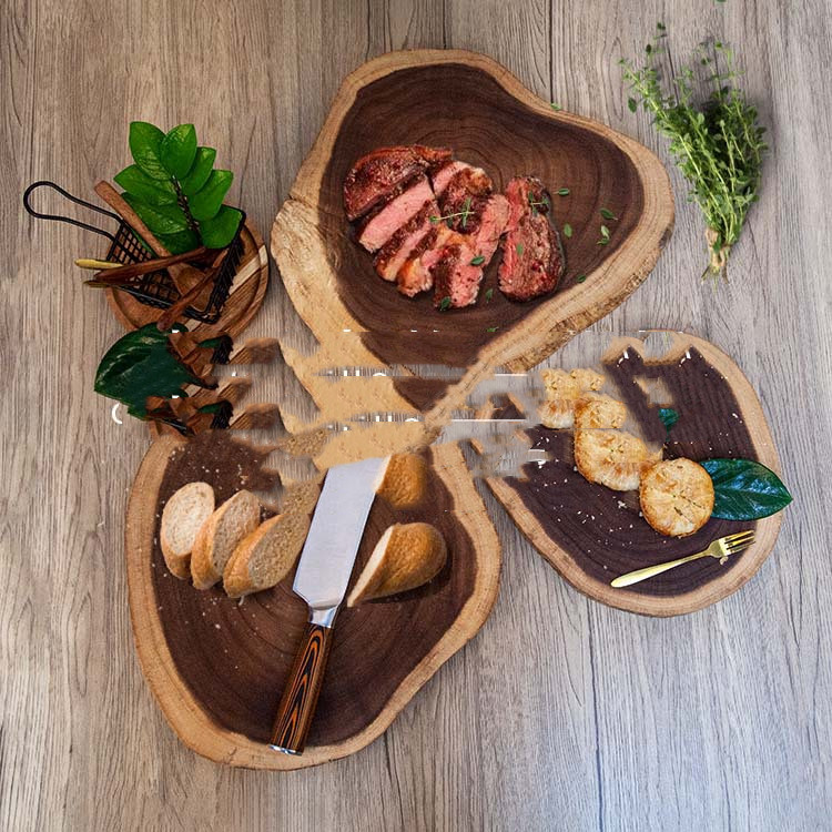Home Acacia Wood Irregular Board (Picture color-S)