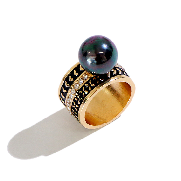 New Style Ring European Retro Zircon Inlaid Diamond Ring