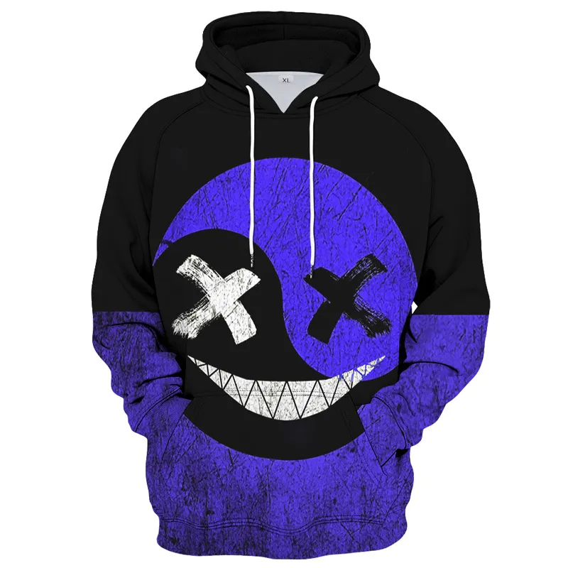 3D Digital Printing Casual Sports Hoodie Sweater - J-M