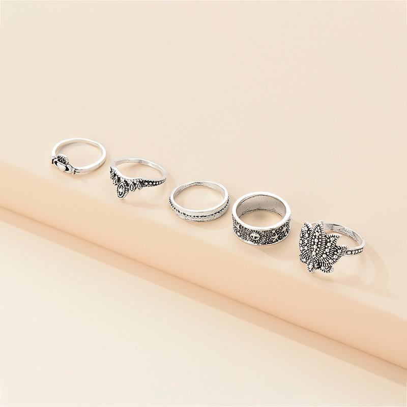 European And American New Hot Sale Retro Punk Style Ring