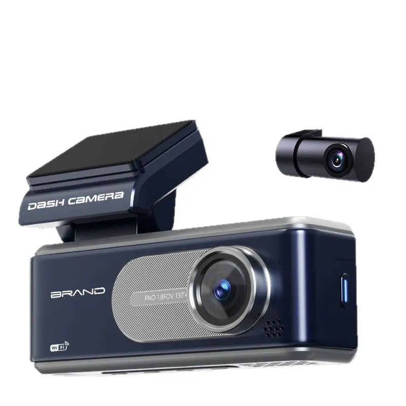 Dual-camera High-definition 4K Car Dashcam with Recording Function