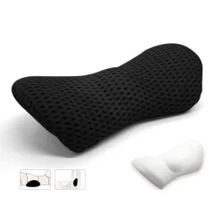 Lumbar Support Pillow For Side Sleepers Pregnancy Relieve Hip Coccyx Sciatica Pain Machine Chair Back Cushion Waist Car Seat - Black - View 1