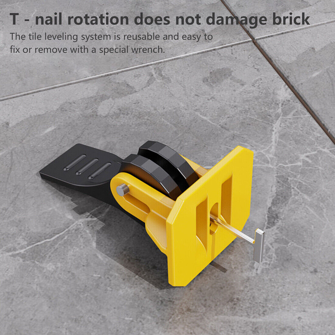 Tile Leveling System Kits Reusable Spacer Wall Floor Clips Tool Set UK — image 2