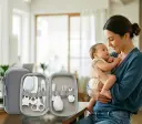 Baby Care Kit Baby Comb Nasal Aspirator Set Thermometer Care Package 8-piece Gift view 8