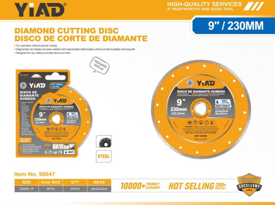 230mm, Diamond Saw Blade, Wet Blade- Only Support Self-pickup, Free Shipping Price Is Anti-auction Pric