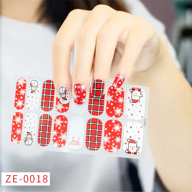 Nail Art Stickers Santa Claus Snowflake Elk Ze0018 - Shop at LoveMi
