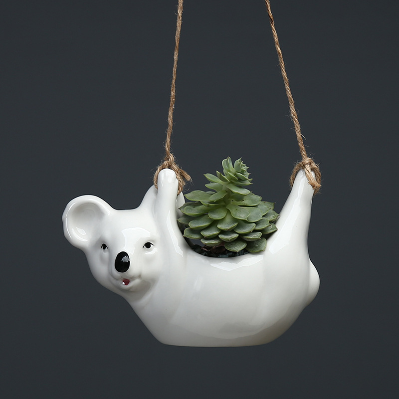 Title 9, Cartoon animal koala hanging basket flower pot