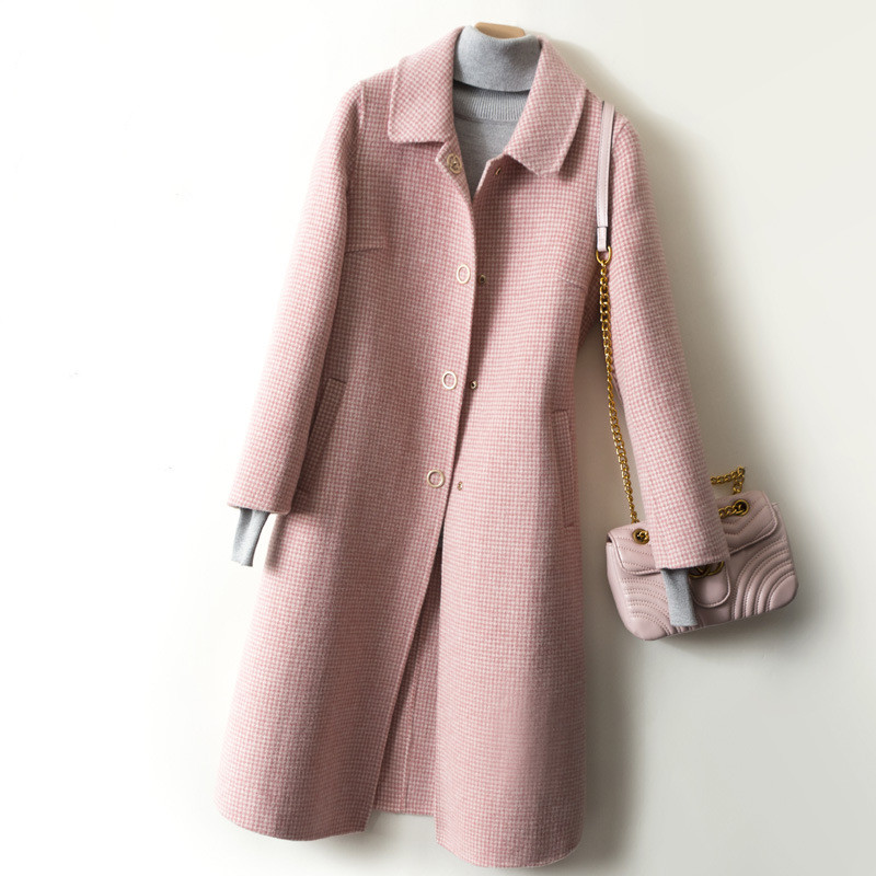 Over-the-knee Fashionable Woolen Coat Loose