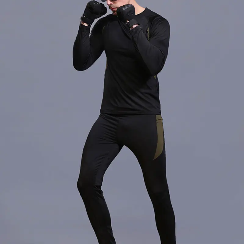 Sports Workout Clothes Thermal Underwear Suit for Men