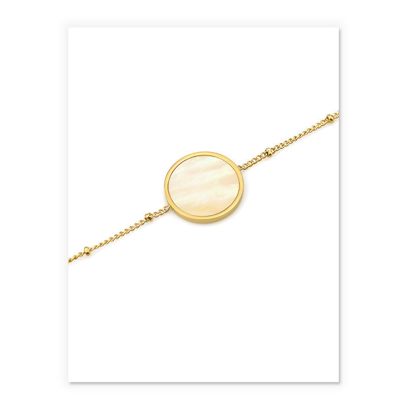 Retro Bracelet Fashion Temperament Round Shell Bracelet