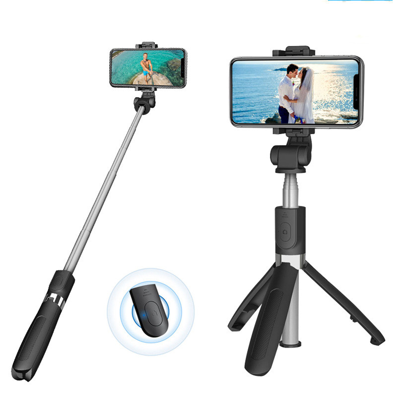 Compatible with Apple, Bluetooth Selfie Stick Mobile Remote Control Tripod - Image 10