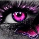 Pink Purple Eyes