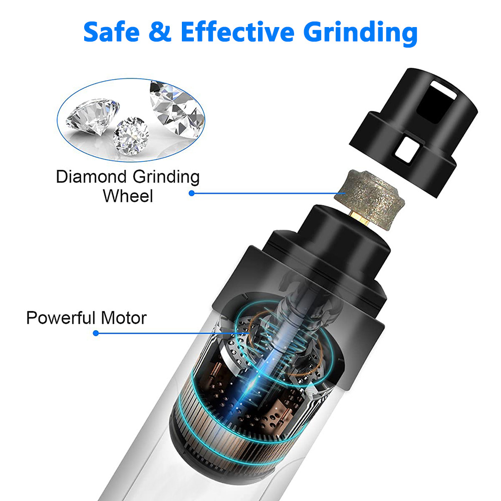 Title 7, Electric Dog Nail Clippers Grinders Rechargeabl...