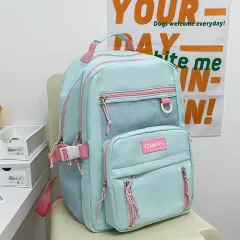 Korean Version Of Lazy Casual High School Students Trendy Sense Shoulder Bag - Blue - View 1