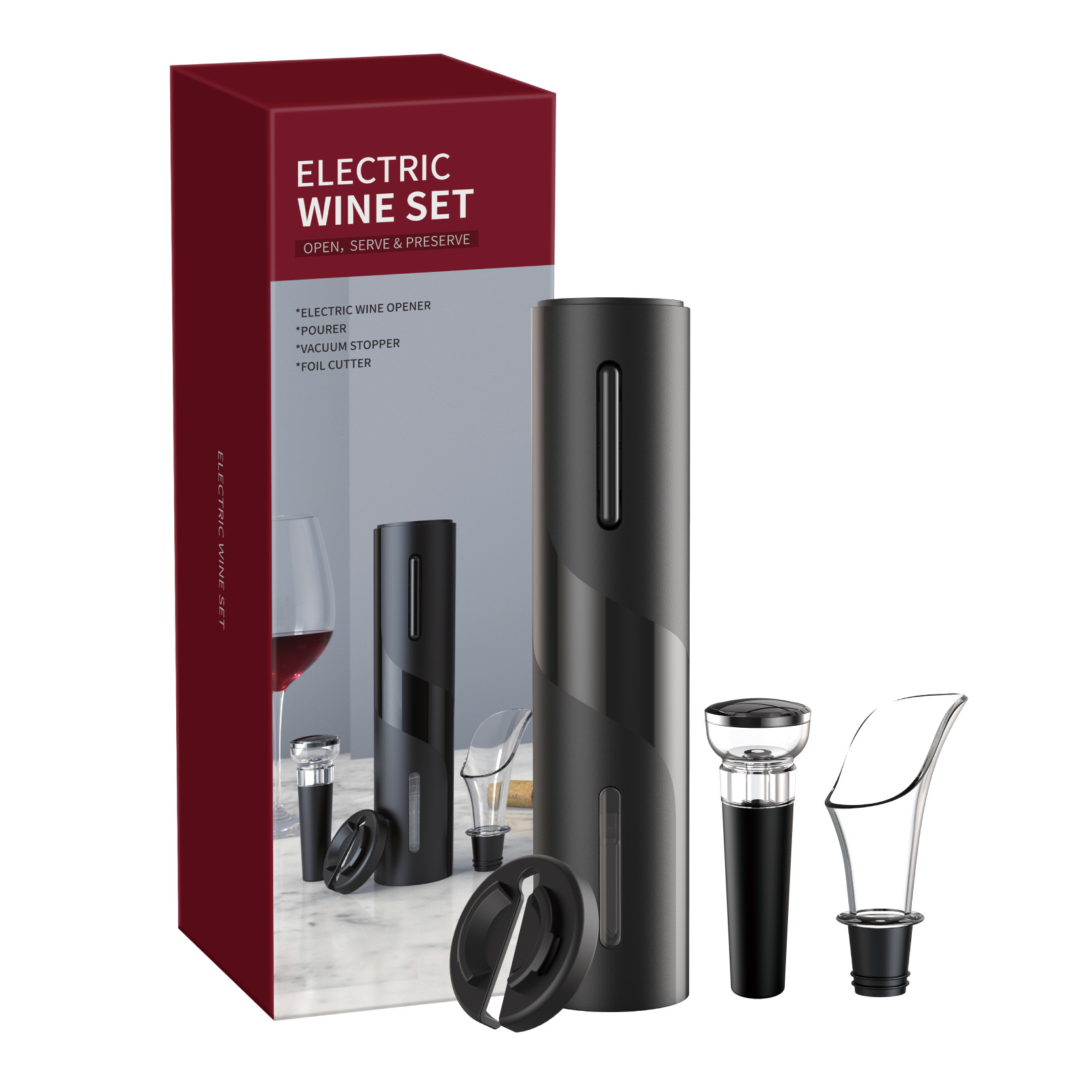 Electronic Bottle Opener Qier Plastic USB Rechargeable Wine Electric Electronic - Picture 7 of 12