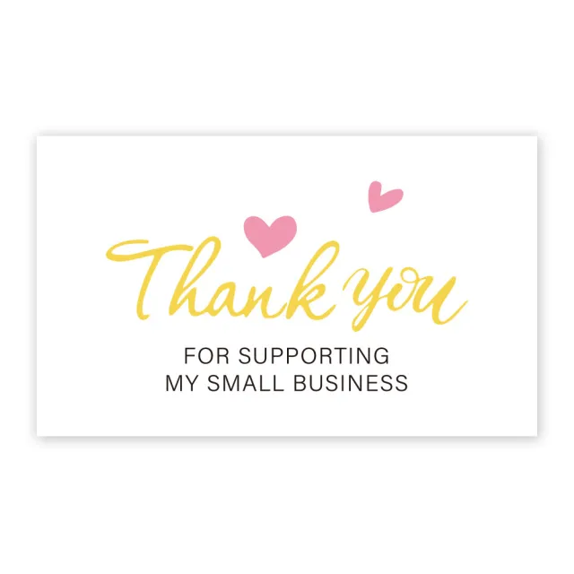 Thank You Card Coated Paper Card H - Shop at LoveMi