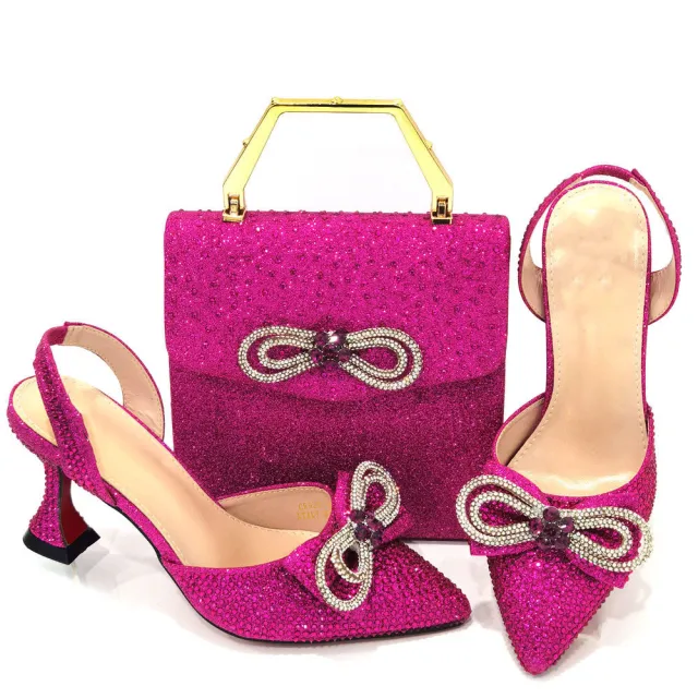 Women's Fashion Casual Party High Heels With Tote Bag Red - Shop at LoveMi