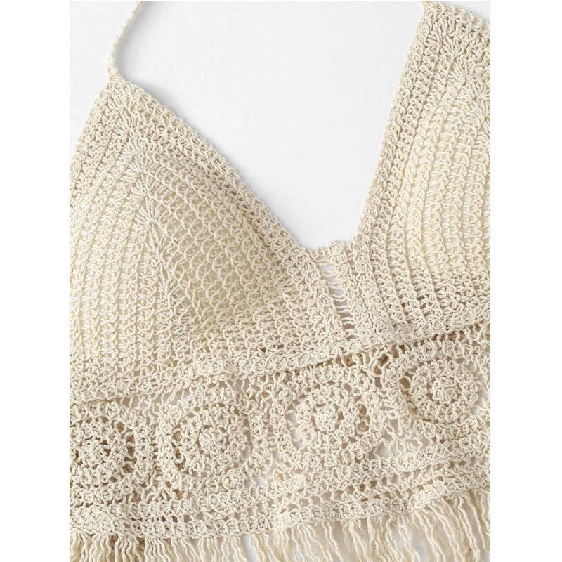 Title 1, Halter Crocheted Cotton Women