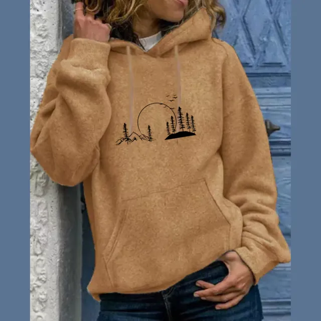 Hooded Solid Color Versatile Loose Student Hoodie Youth Casual Ginger Color Xl - Shop at LoveMi