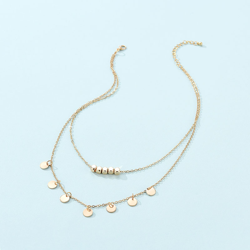 Exquisite And Simple Small Pendant Geometric Square Crystal Necklace