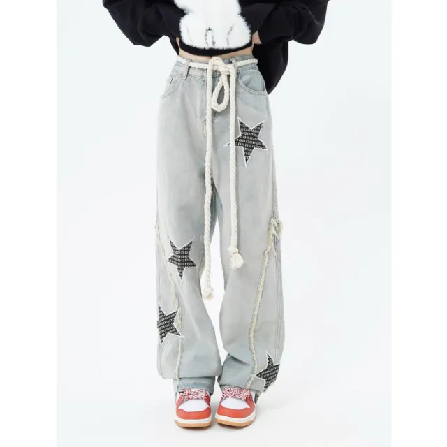 Men's Fashion Baggy Wide leg Pants Blue - Shop at LoveMi