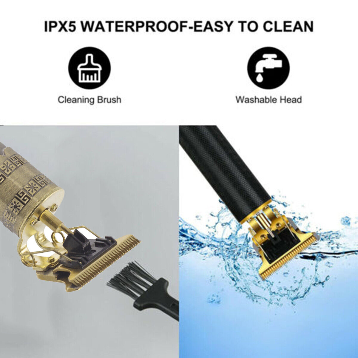 Beard Trimmer Hair Clippers Men's Shaver Cordless Hair Cutting Kit Barber Shaving Machine USB Rechargeable 5