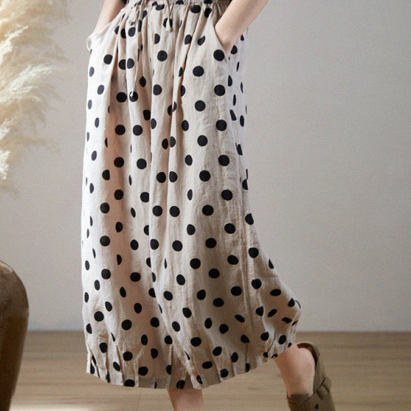 Retro Artistic Loose Plus Size Cotton Linen Harem Pants