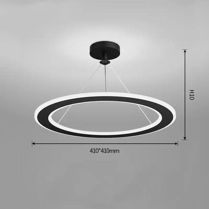 Simple Modern Circular Bedroom Study Chandelier