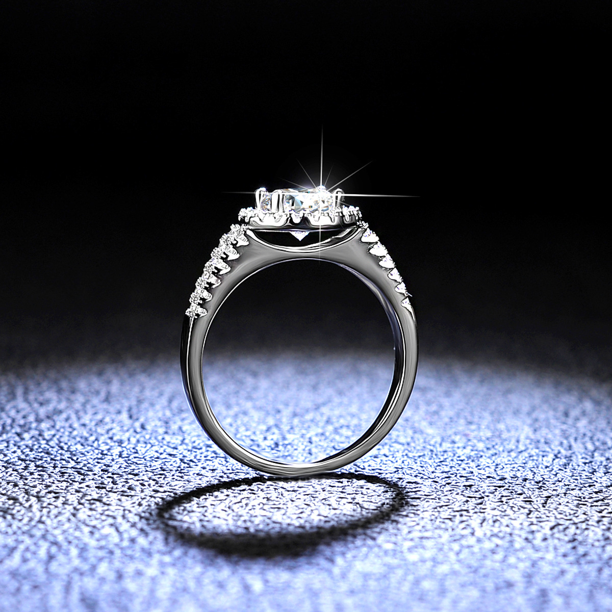 Title 2, Fashion And Personality Mosan Diamond Ring