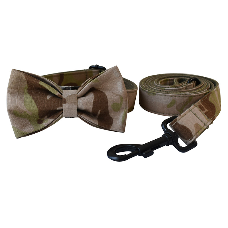 Ensemble de collier de laisse pour chien de compagnie camouflage
