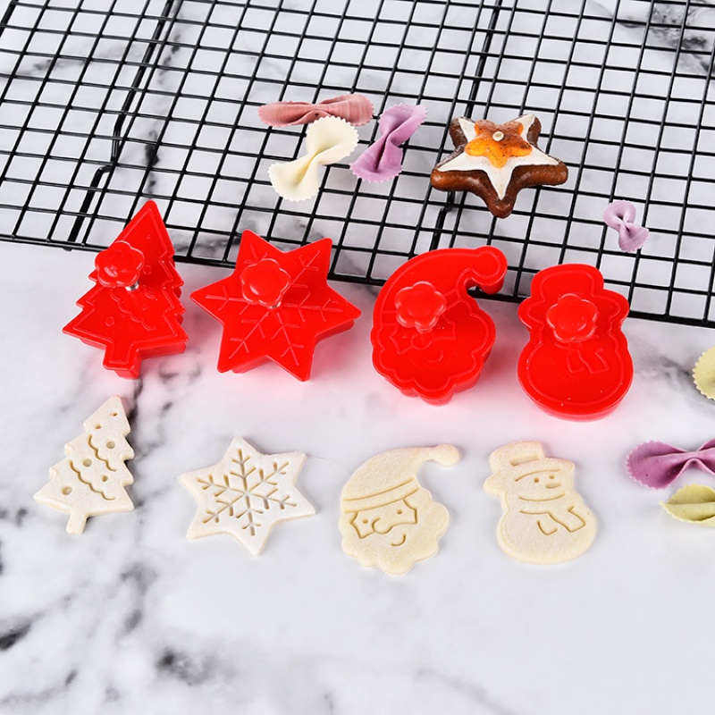 4-Piece Christmas Biscuit Cutting Die