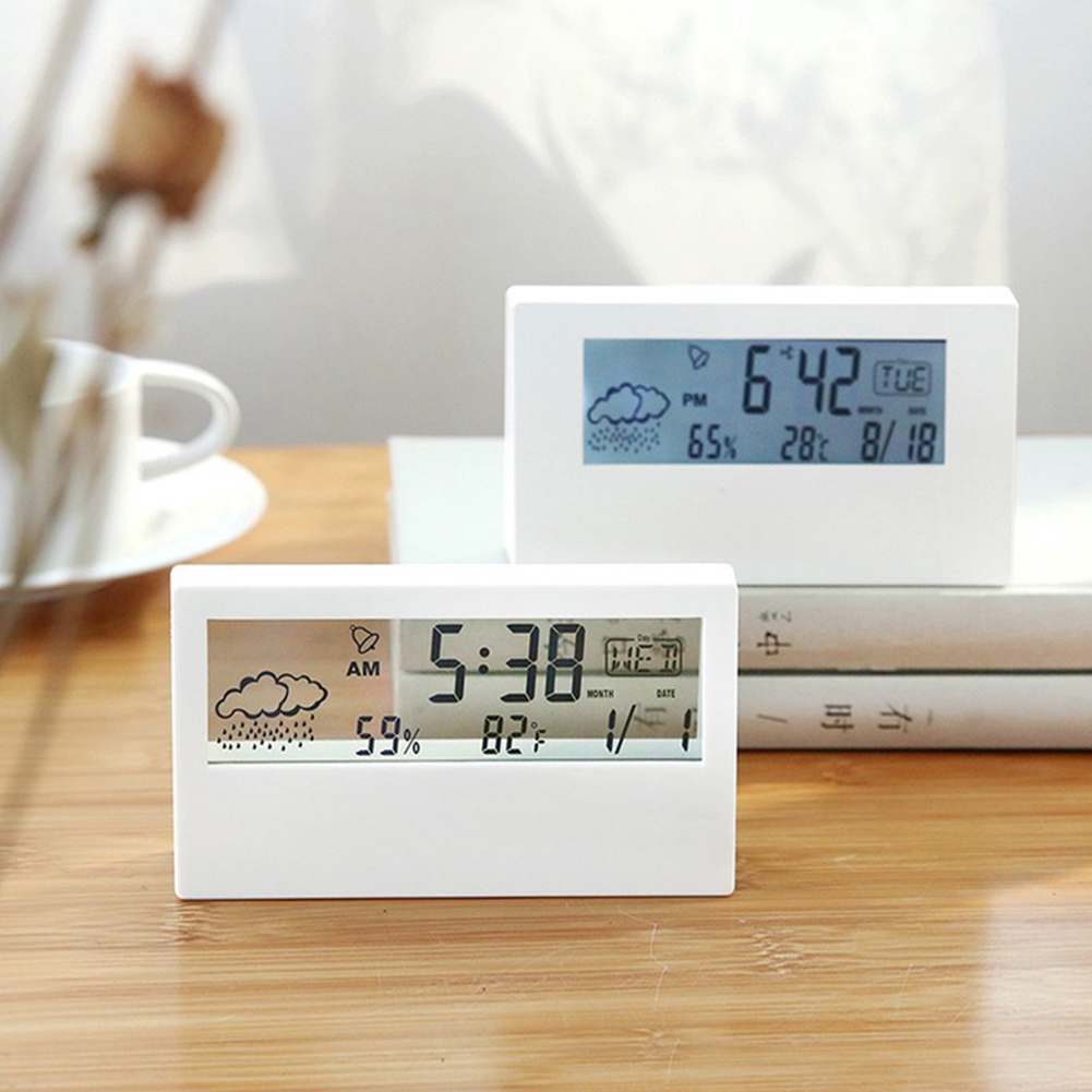 Title 13, Alarm Clock Thermo Hygrometer Clock Creative We...