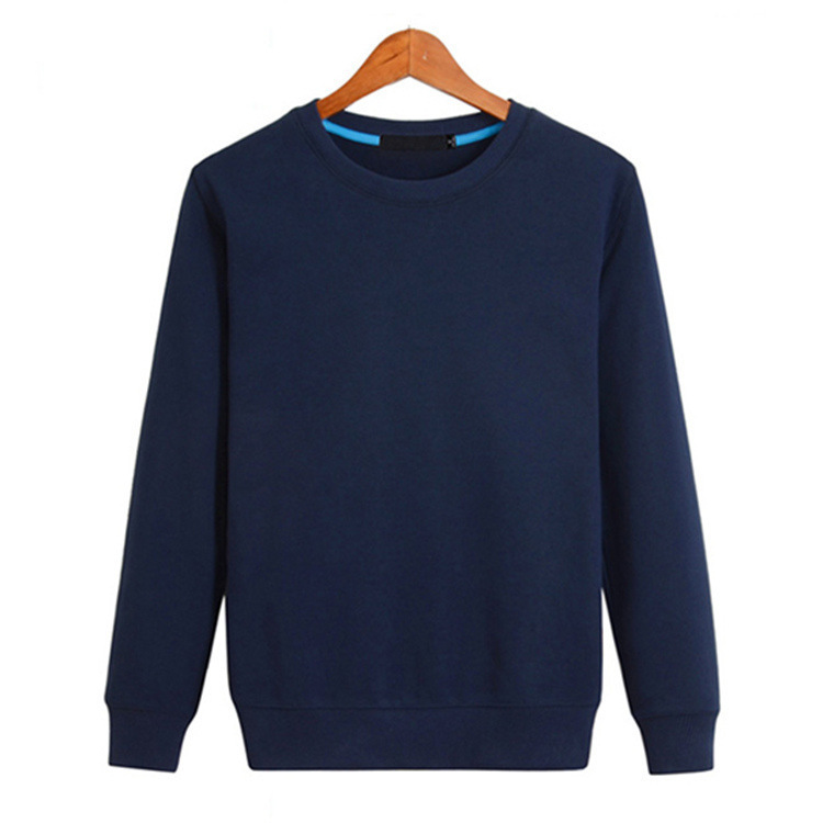 Men's classic navy blue crewneck sweatshirt