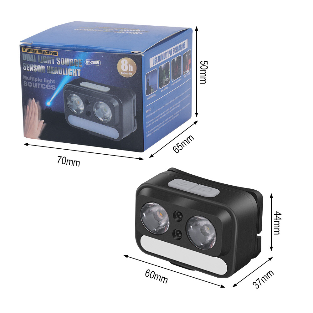 Waterproof Head Torch Rechargeable LED Headlamp Flashlight USB Camping Fish