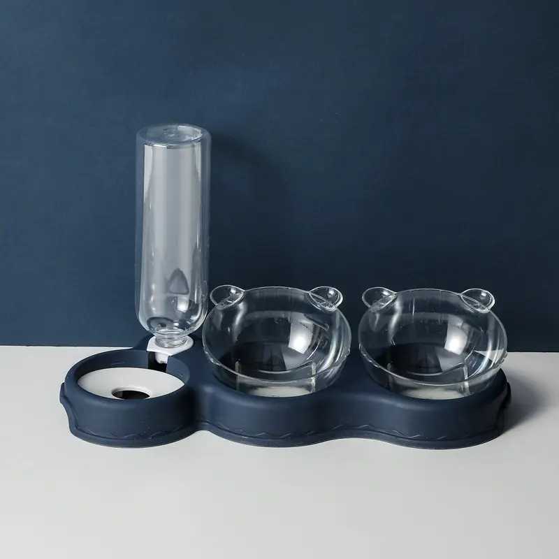 Pet Supplies Cat Double Bowl Automatic Drinking