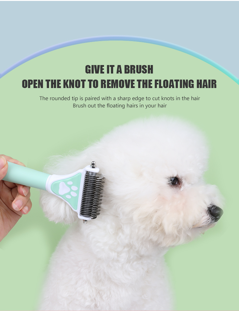 Title 3, Brosse pour chien, anti-poils double face, peig...