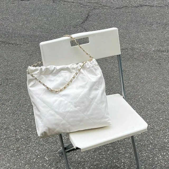 Garbage Bag Tote Bag Large Capacity Shoulder White - Shop at LoveMi
