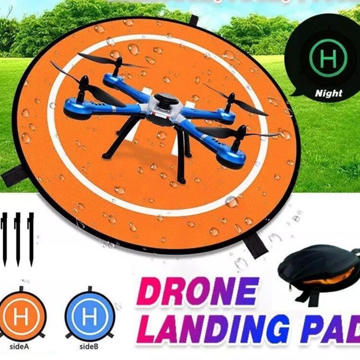 55CM Helicopter Landing Pad RC Drone Mat Helipad Unmanned Aerial — image 5