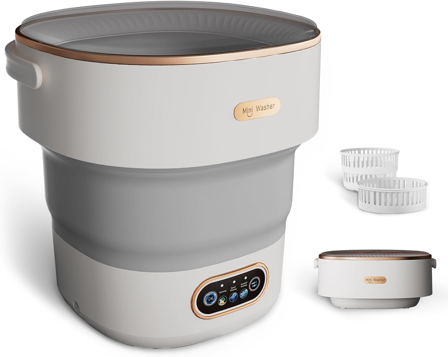 && Promotion Mini Portable Laundry Washer Machine Ideal For Dorm Home And Camping Can Foldable For Small Space