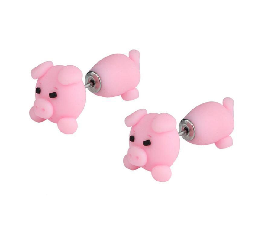 Love Body Piggy Soft Clay Earrings