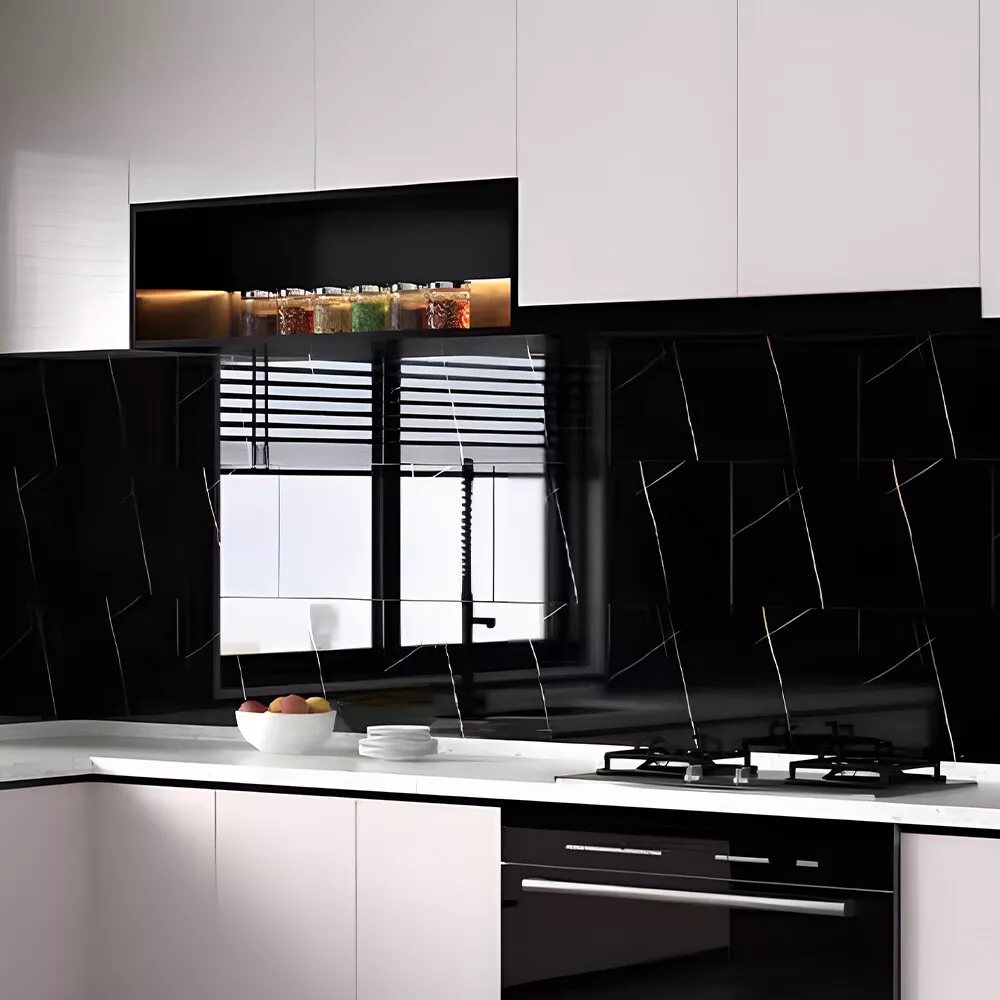 10x Marble Tiles Sticker Self-Adhesive Stick On Kitchen Home Wall Bathroom Decor