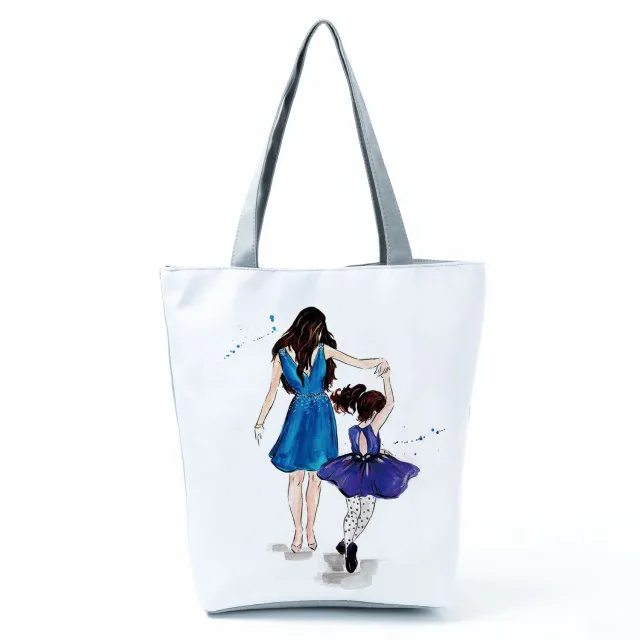 Cute Cartoon Super Mama Print Tote Bag Travel Shoulder Hl3025 Mama Bag - Shop at LoveMi