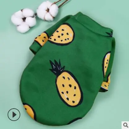 Small Dog Pet Trendy Winter Clothes - Pineapple