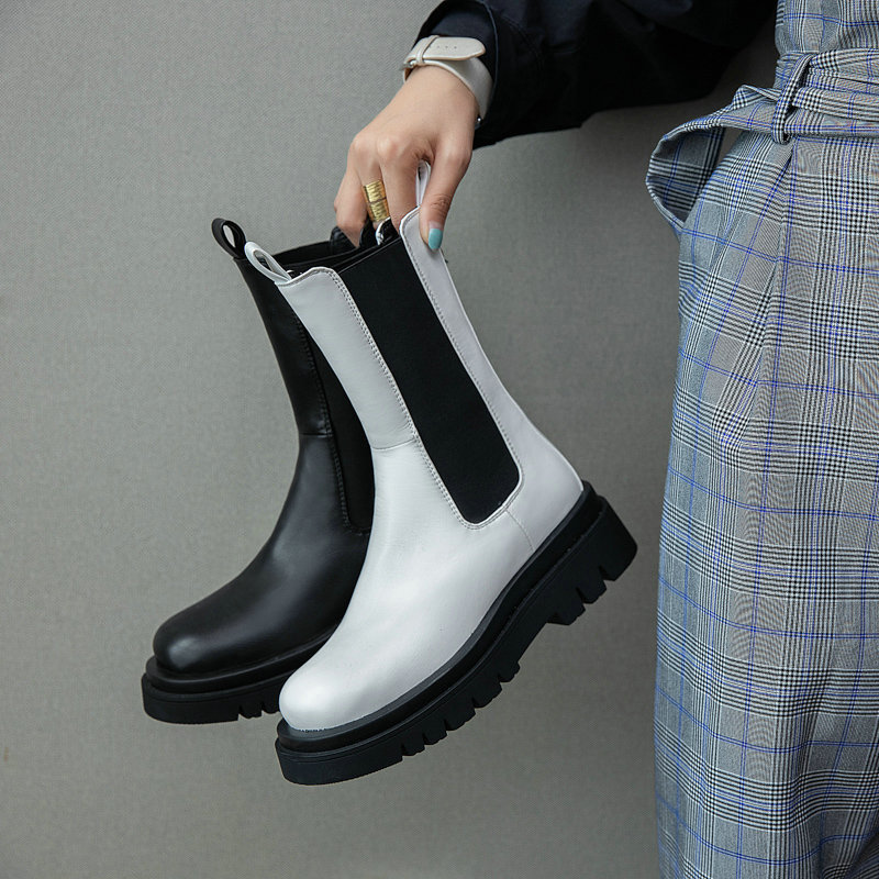 Title 2, Martin boots with platform round toe boots