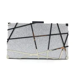 Luxury Handbags Bag Women Party Chain Glitter Gold Wedding Clutches Shoulder Bag - Gold - View 1