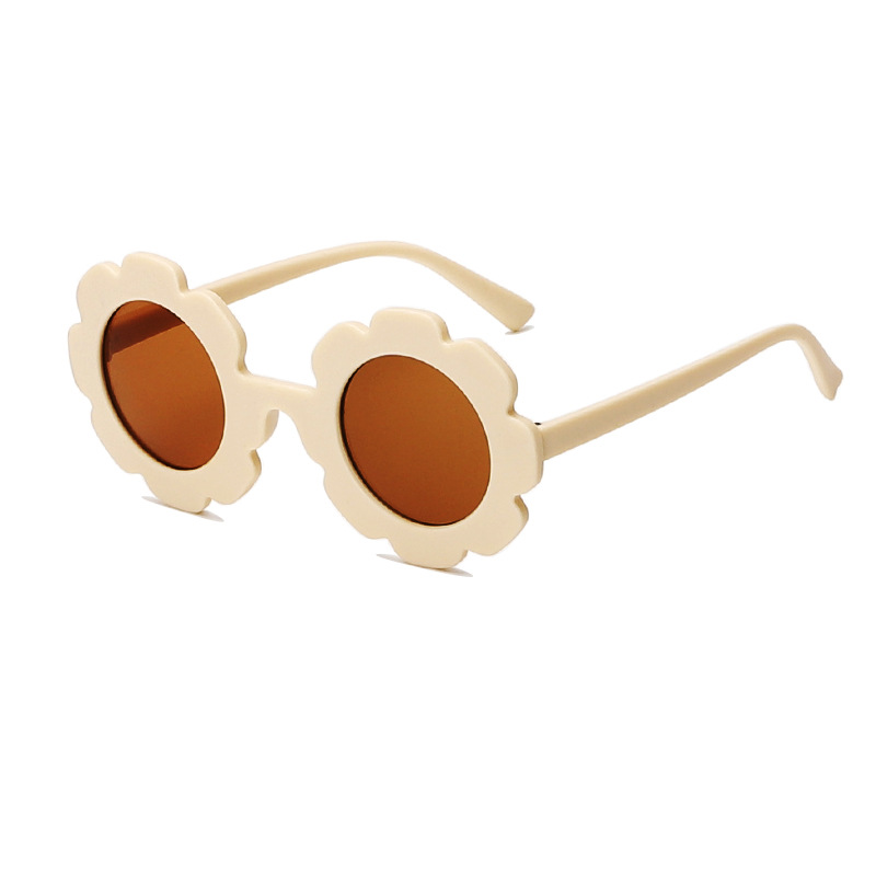 Children's Cute Sunflower Round Frame Sunglasses - Image 10