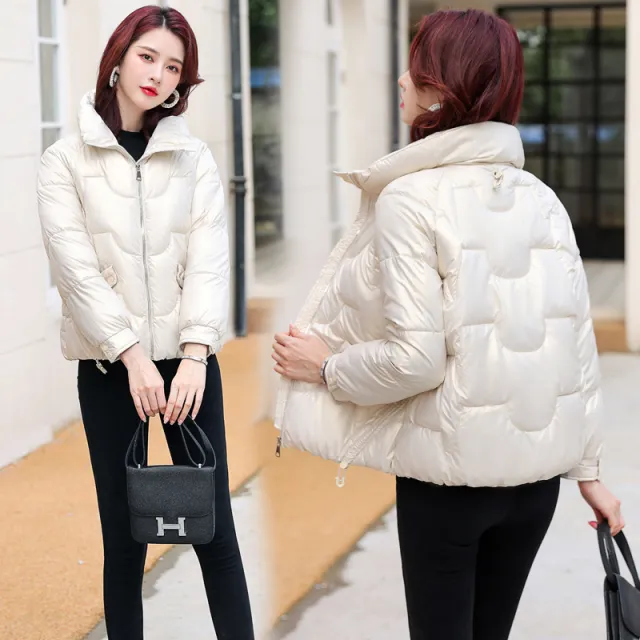 Women's Short Down Padded Jacket White - Shop at LoveMi